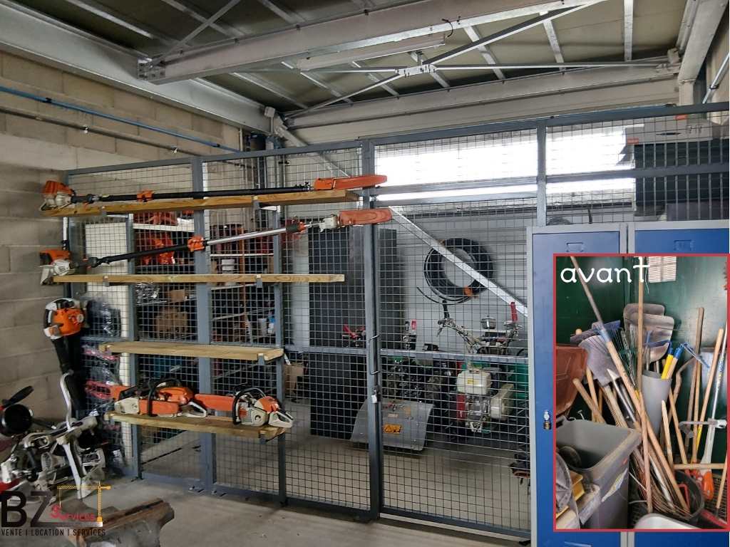 Aménagement et optimisation d'atelier pour entreprise d'espaces verts